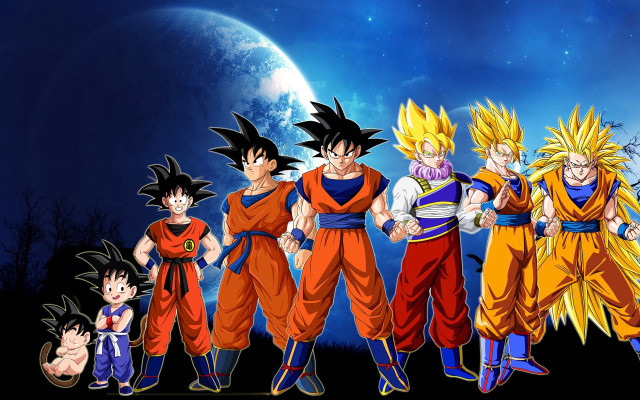 Dragon ball characters full moon #3 free wallpaper - medium preview image