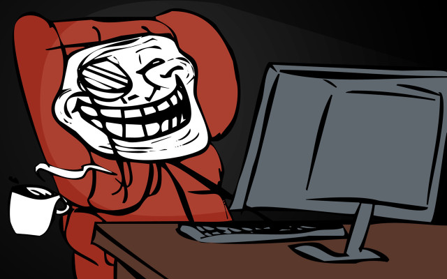 Cartoon character computer creepy face free wallpaper - medium preview image