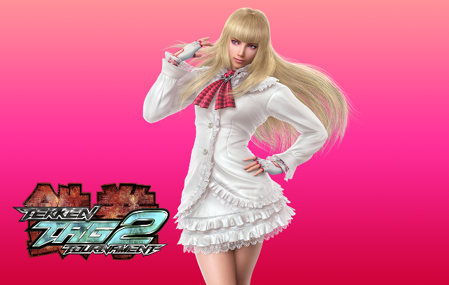 Girl white dress red tie free wallpaper - medium preview image