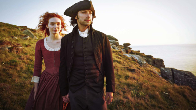 Man woman period clothing hill free wallpaper - medium preview image