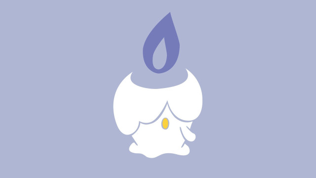 Candle blue flame yellow dot free wallpaper - medium preview image