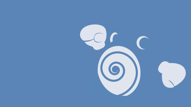 Blue background white spiral skull free wallpaper - medium preview image