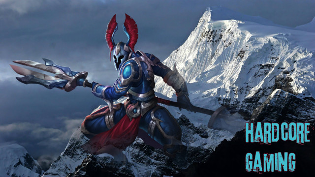 Man armor sword mountain background free wallpaper - medium preview image
