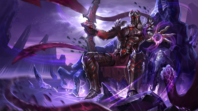 Armor sword demon glowing night free wallpaper - medium preview image