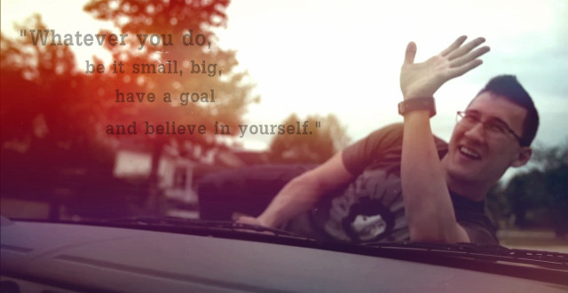 Man waving car window quote free wallpaper - medium preview image
