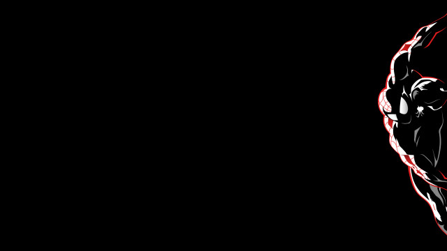 Man black suit red light free wallpaper - medium preview image
