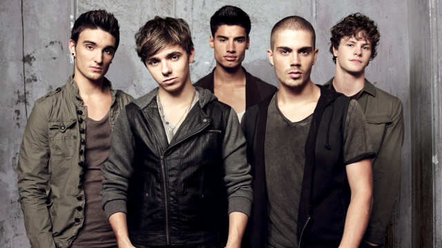 Young men group standing cement free wallpaper - medium preview image