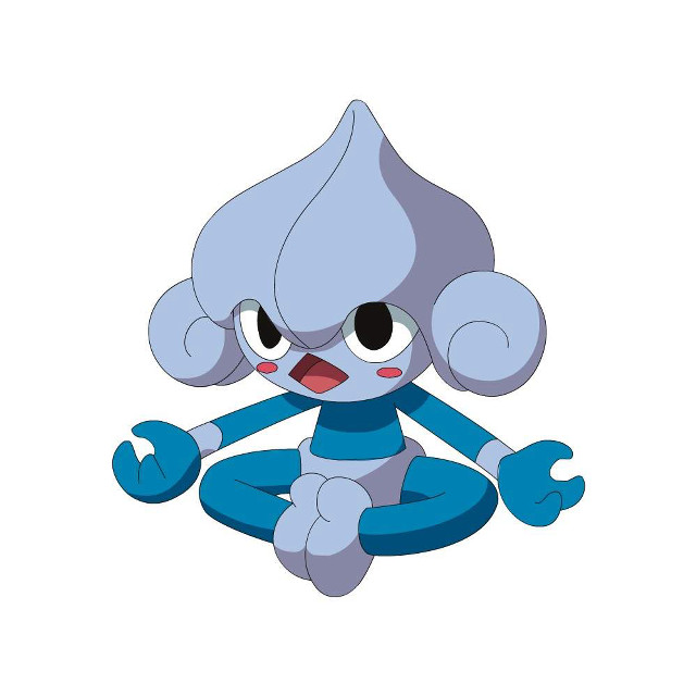 Cartoon character lotus position meditating free wallpaper - medium preview image