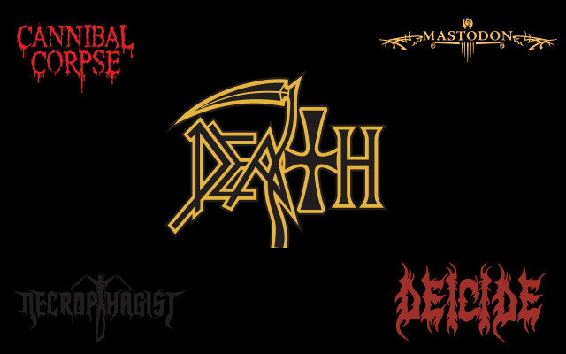 Logos black background red yellow free wallpaper - medium preview image