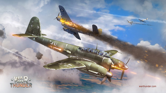 Fighter jet clouds smoke ocean free wallpaper - medium preview image