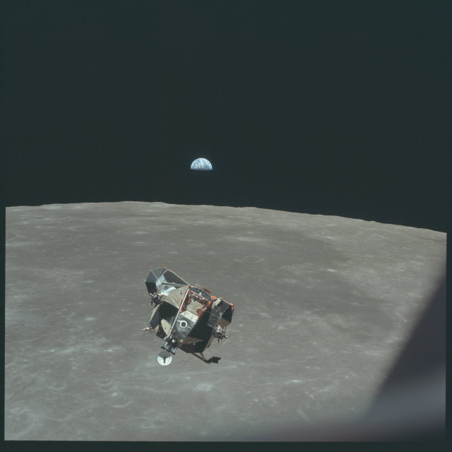 Moon station satellite distant space free wallpaper - medium preview image