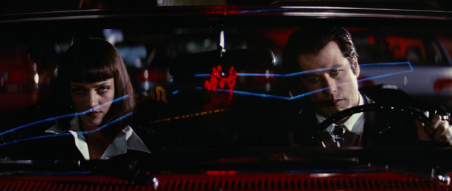 Man woman car dark red free wallpaper - medium preview image