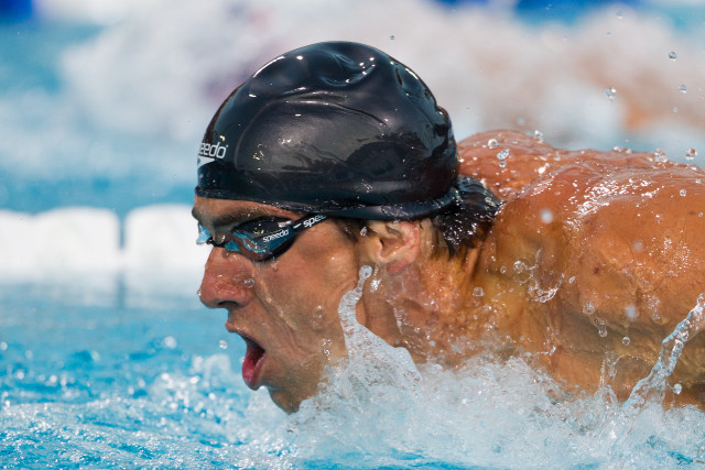 Man swimming pool helmet goggles free wallpaper - medium preview image