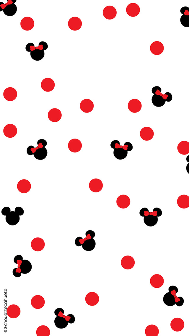 Mickey mouse polka dot pattern free wallpaper - medium preview image