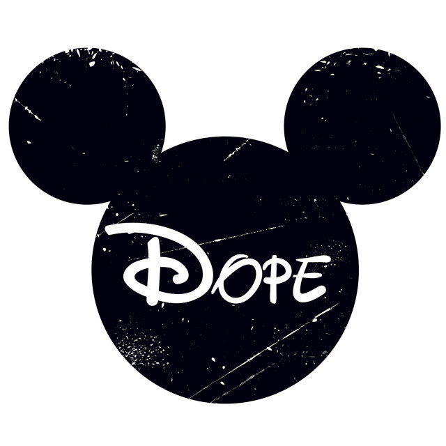 Mickey mouse dope black white free wallpaper - medium preview image