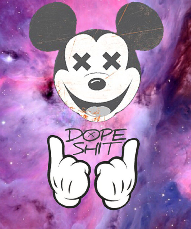 Mickey mouse hand up purple free wallpaper - medium preview image