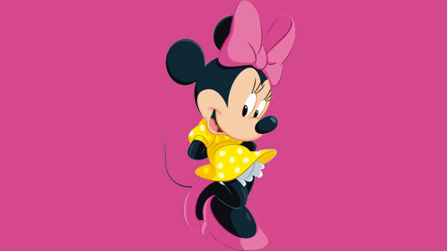 Cartoon character pink bow yellow free wallpaper - medium preview image