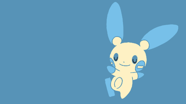 Cartoon character blue tail white free wallpaper - medium preview image