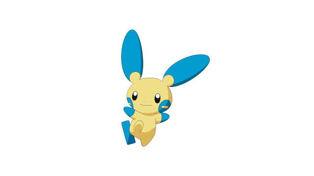 Cartoon pikachu flying blue tail free wallpaper - medium preview image