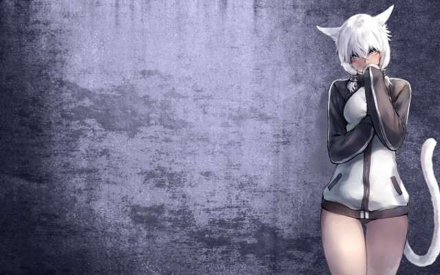 Woman cat costume wall cat free wallpaper - medium preview image