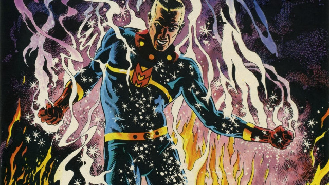 Comic book fire suit man free wallpaper - medium preview image