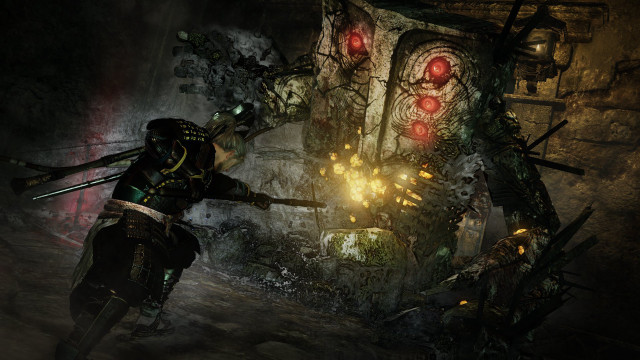 Man motorcycle tunnel demon statue free wallpaper - medium preview image
