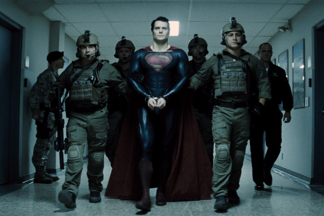 Military men superman hallway group free wallpaper - medium preview image