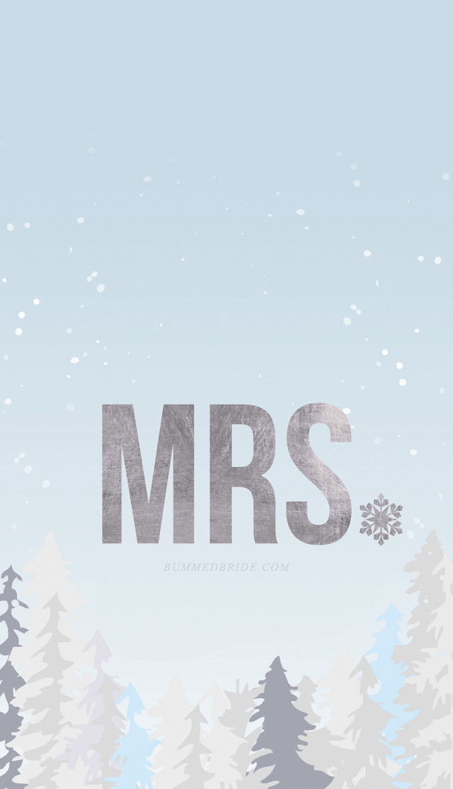 Snowy landscape trees mrs sign free wallpaper - medium preview image