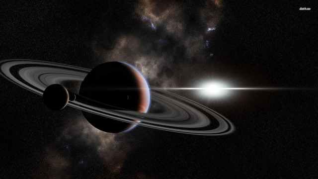 Saturn like object bright light free wallpaper - medium preview image