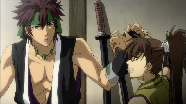 Man sword muscular ponytail katana free wallpaper - medium preview image