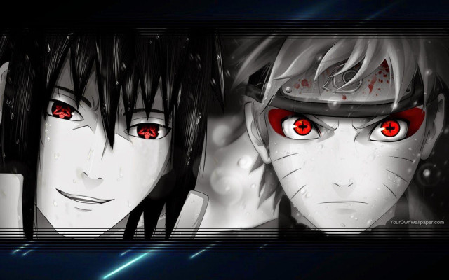 Anime characters red eyes black #3 free wallpaper - medium preview image