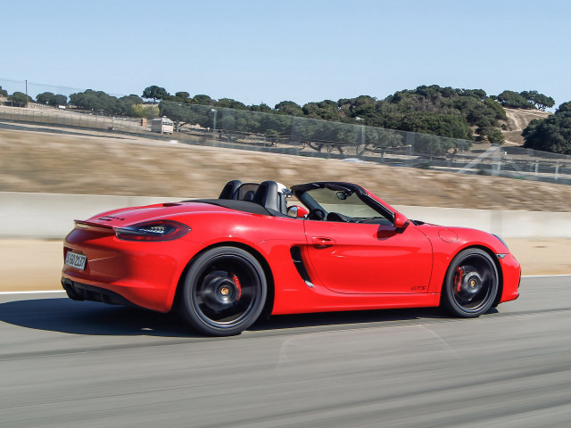 Red sports car driving road #14 free wallpaper - medium preview image