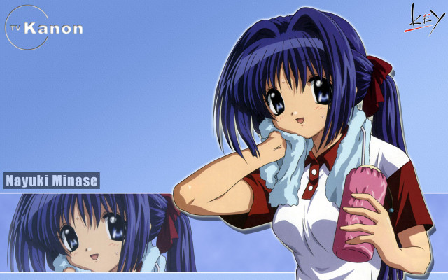 Purple haired girls pink bottle free wallpaper - medium preview image