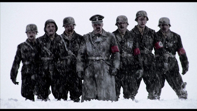 Men uniforms standing snow together free wallpaper - medium preview image