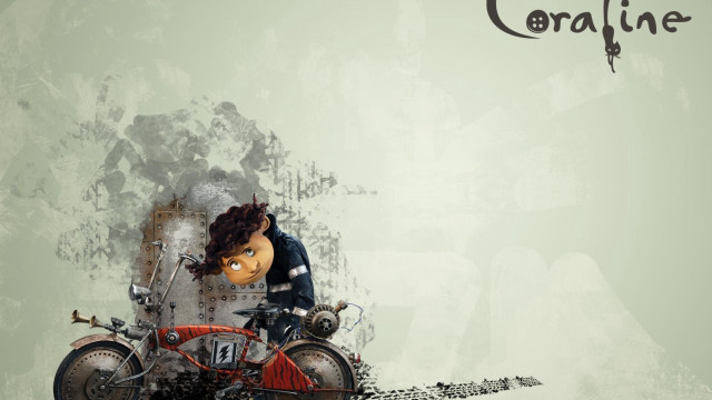 Cartoon character motorcycle guitar coraline free wallpaper - medium preview image