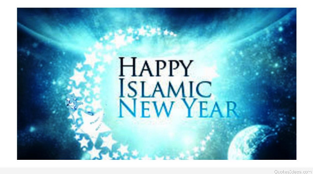 Happy islamic new year greeting free wallpaper - medium preview image