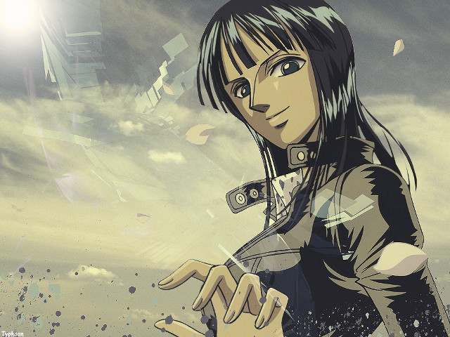Woman black top sky background free wallpaper - medium preview image