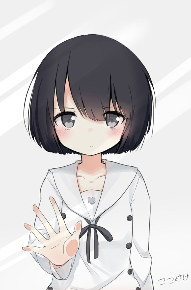 Girl black hair white shirt #4 free wallpaper - medium preview image