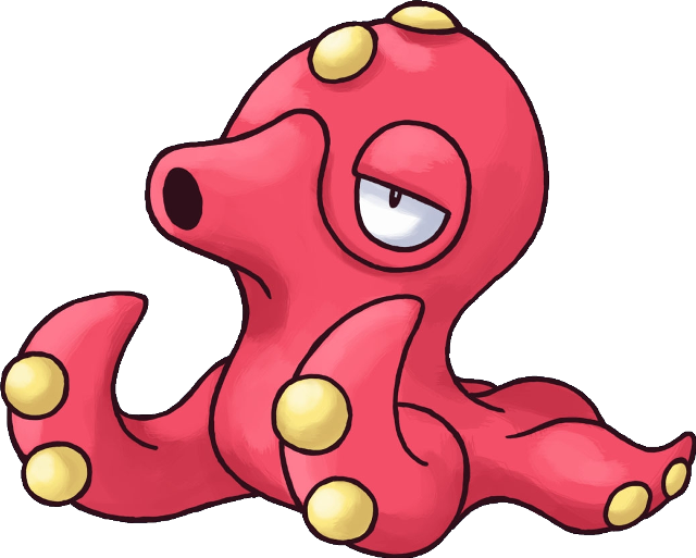 Pink cartoon octopus yellow dots free wallpaper - medium preview image