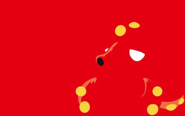 Red background yellow circles black free wallpaper - medium preview image