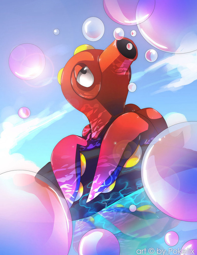 Cartoon bear bubbles floating around free wallpaper - medium preview image