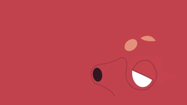 Red background face white nose free wallpaper - medium preview image
