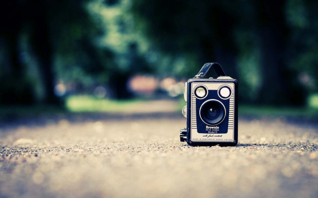 Camera ground road trees blurry free wallpaper - medium preview image