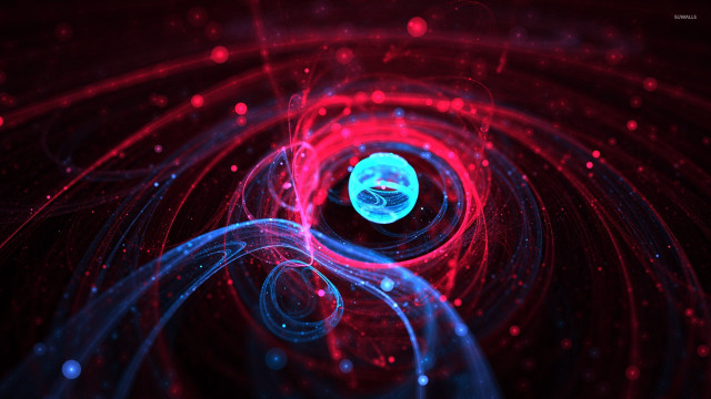 Blue red hologram constellation earth free wallpaper - medium preview image