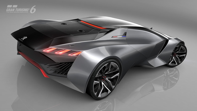 Futuristic car red light rear free wallpaper - medium preview image