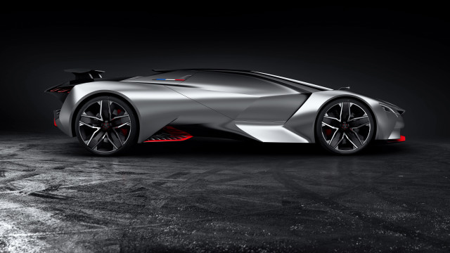 Silver sports car red stripe #6 free wallpaper - medium preview image
