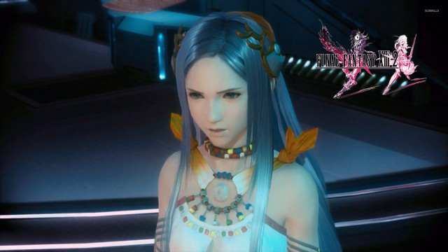Woman blue hair necklace image free wallpaper - medium preview image