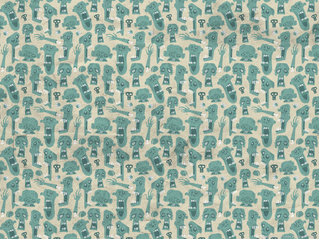 Blue elephants trees beige sky free wallpaper - medium preview image