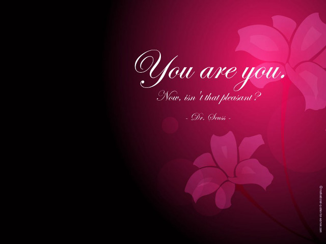 Pink flower you are you #2 free wallpaper - medium preview image