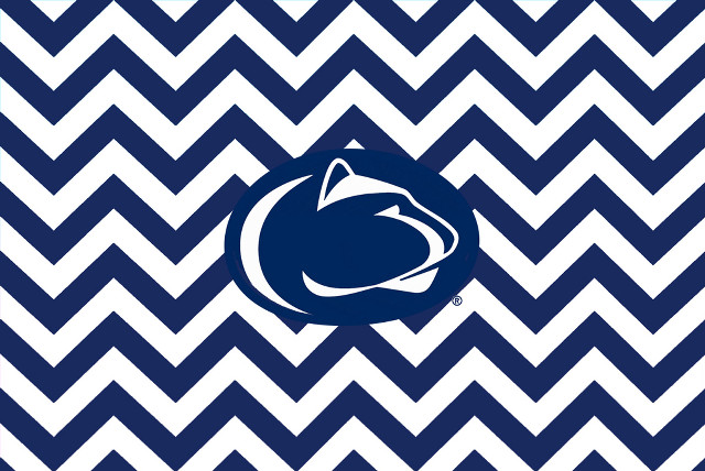 Penn state chevron blue white free wallpaper - medium preview image